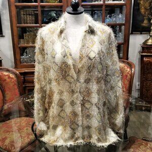 SELENE Sport Long Hair Furry Angora Syle Shirt Sz Small